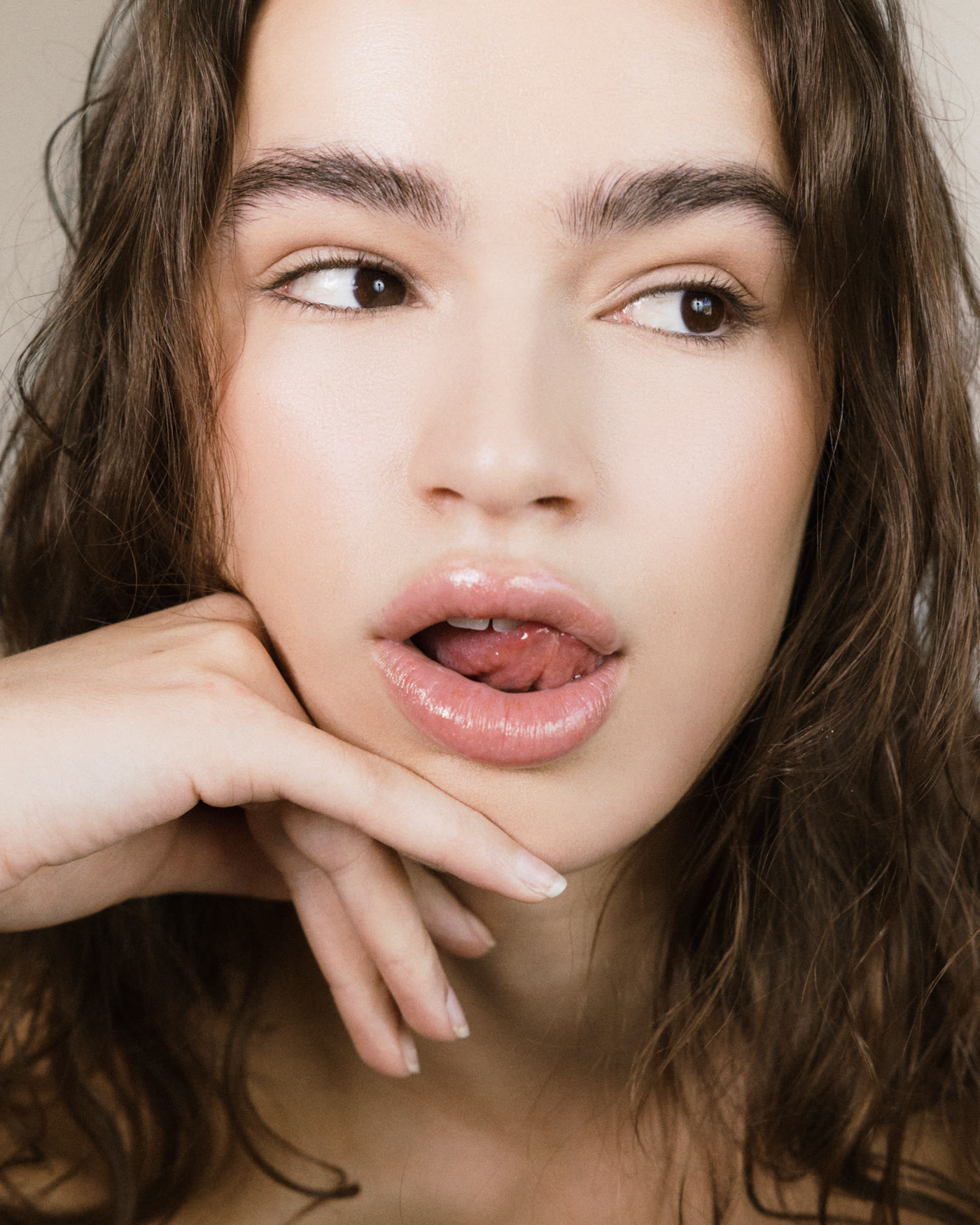 Fresh commercial beauty look